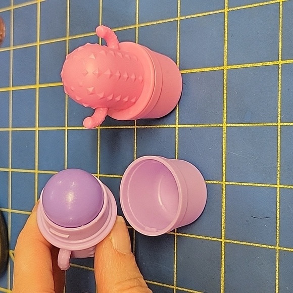 Set of 2 Pink & Purple Cactus Lip Balm New - Picture 2 of 3
